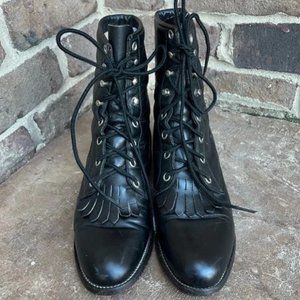 Vintage Justin Kiltie Leather Boots